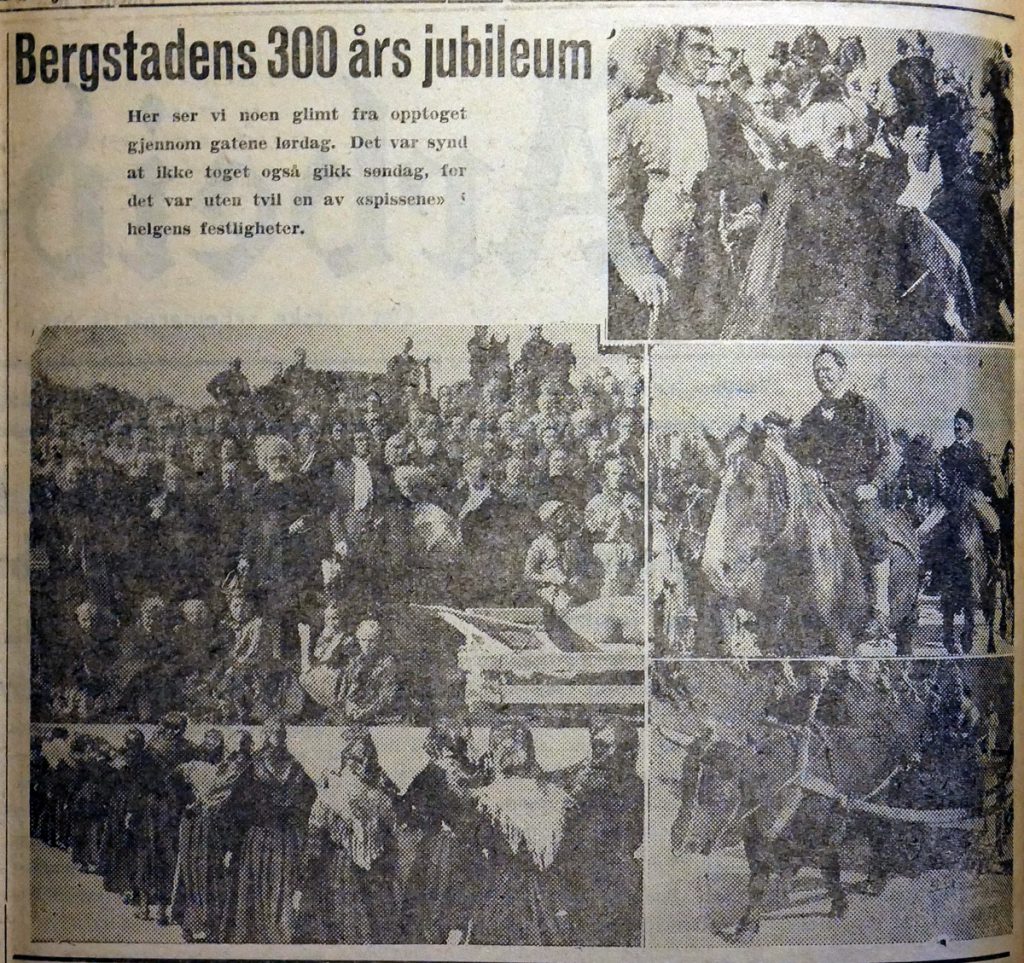 Arbeidets Rett og Fjell-Ljom, august 1946, jubileum Røros Kobberverk, 300 år (egentlig 1944). Røroskål.